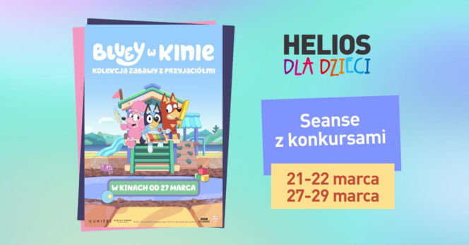 Siedlecki Helios zaprasza dzieci na seanse Bluey z konkursami