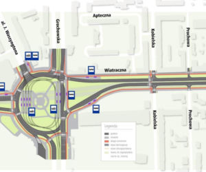 Planowany tunel obwodnicy śródmiejskiej pod rondem Wiatraczna