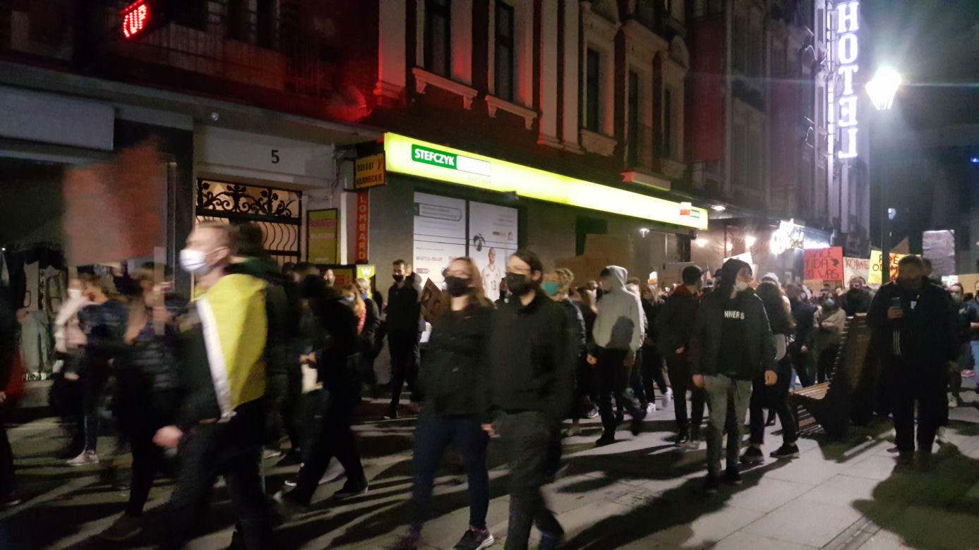 Protest kobiet w Sosnowcu 