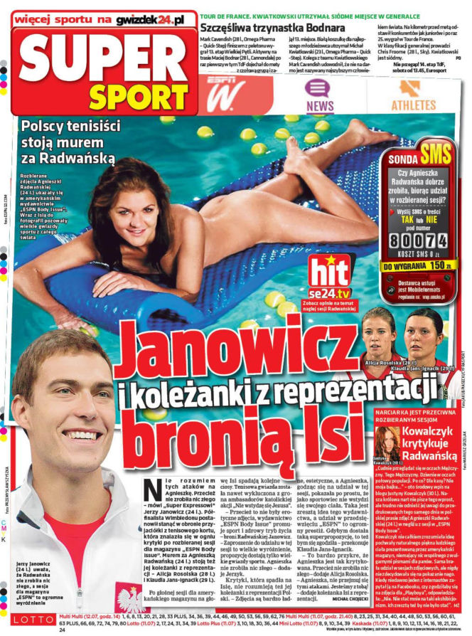 Naga sesja Agnieszki Radwańskiej, SE