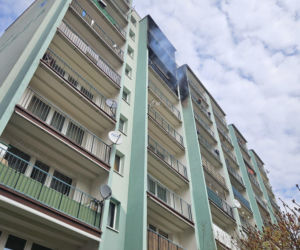 Pożar wieżowca w Gliwicach. Ewakuowano mieszkańców, trzy osoby w szpitalu