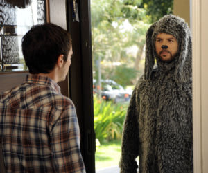 Wilfred. Ryan Newman (Elijah Wood), Wilfred (Jason Gann)