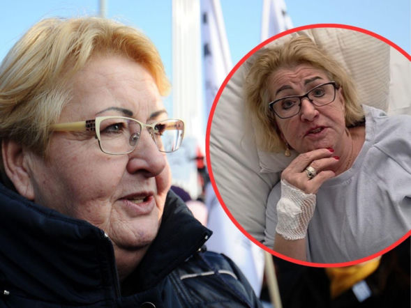 The KO deputy was taken to the hospital! Henryka Krzywonos published a video straight  from the s...