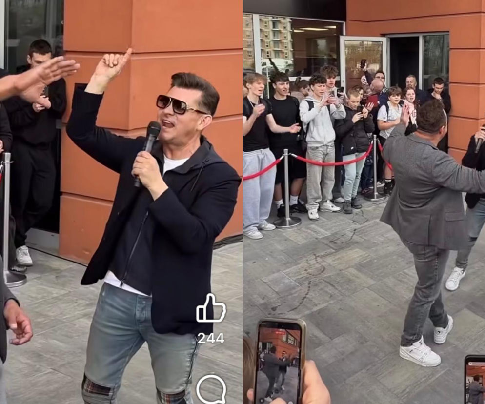 Zenek Martyniuk na otwarciu lokalu z kebabem w Lublinie