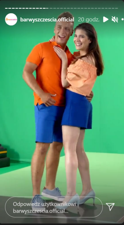 Barwy szczęścia: Patryk (Konrad Skolimowski), Agata (Natalia Zambrzycka)