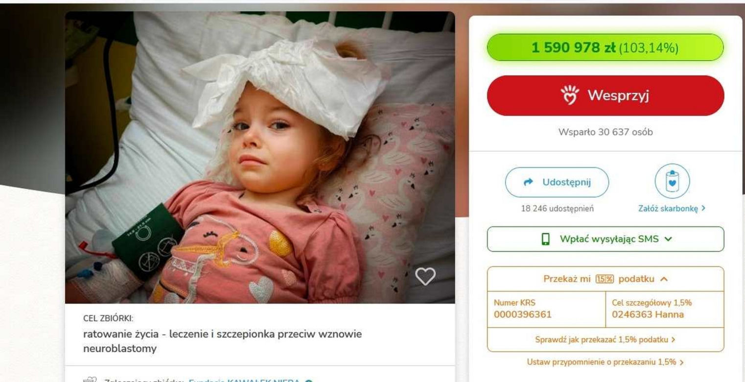 Trzyletnią Hanię zabija potworna choroba. Mała wojowniczka walczy dalej! 