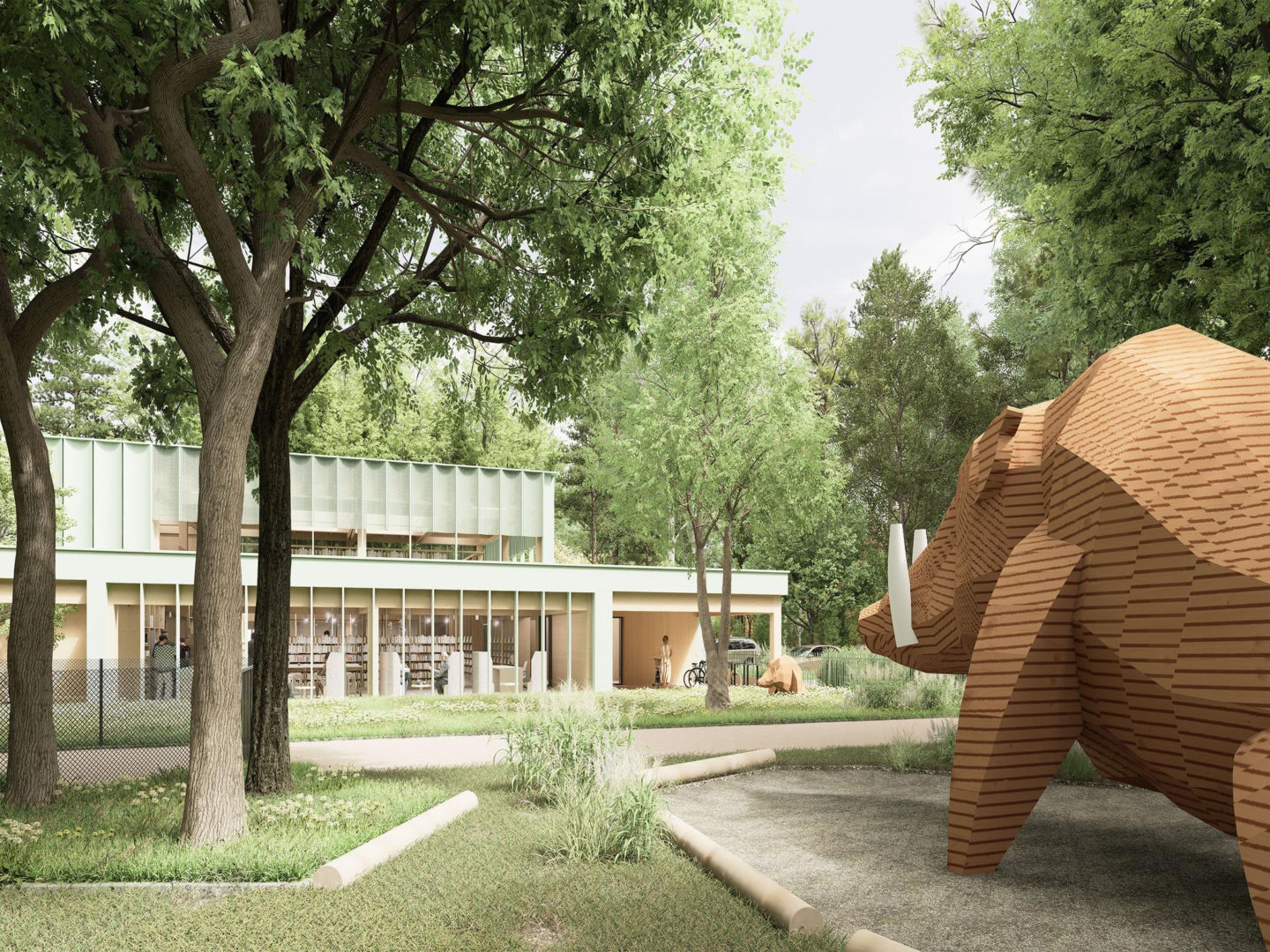 Koncepcja xystudio - biblioteka w Wesołej w Warszawie