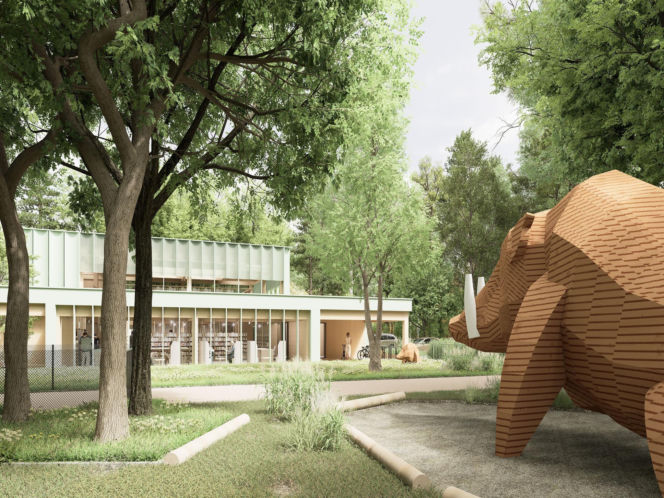 Koncepcja xystudio - biblioteka w Wesołej w Warszawie