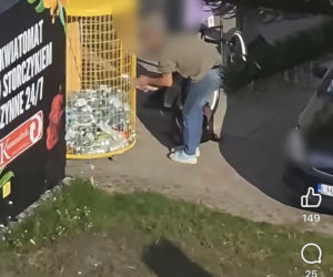 Tak okradają zbiórkę dla dzieci. Strażacy nagrali perfidnego złodzieja