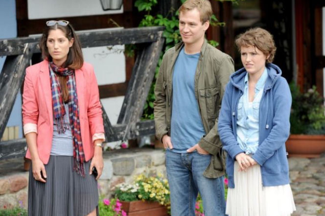 NAD ROZLEWISKIEM odc. 3. Agata (Orina Krajewska), Krzysztof (Mateusz Janicki), Marysia (Olga Frycz)