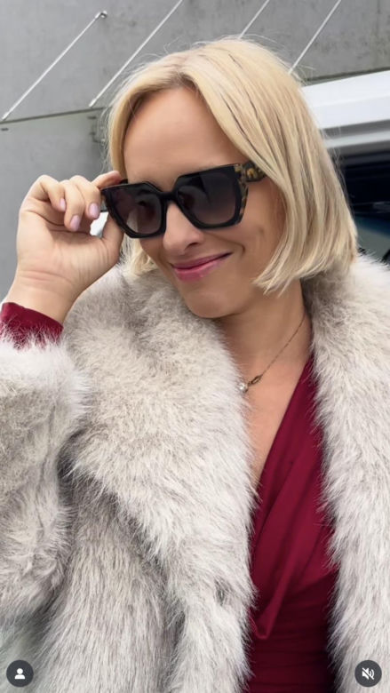 M jak miłość. Dorota (Iwona Rejzner) na planie