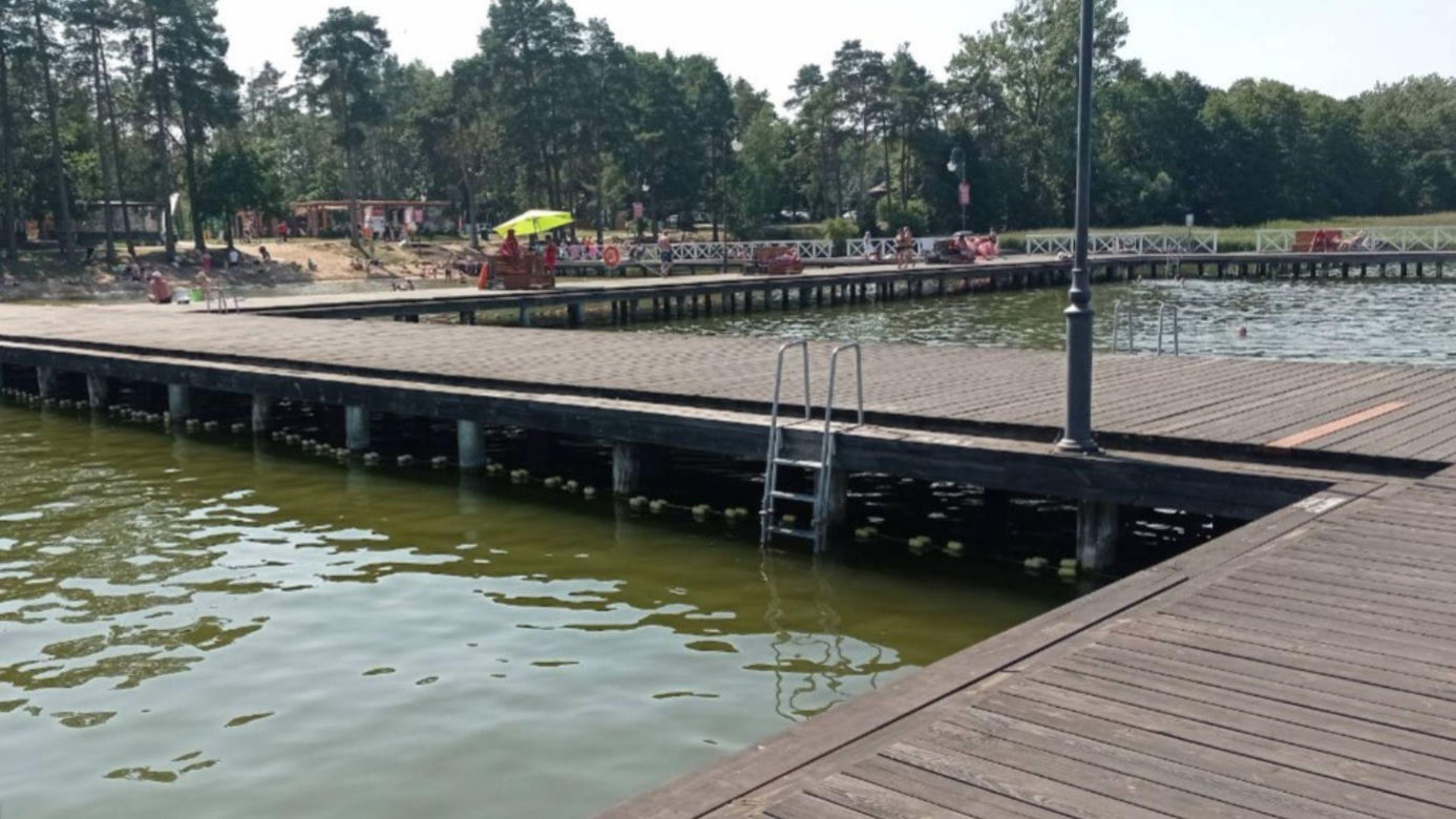 plaża miejska w Augustowie nad jeziorem Necko