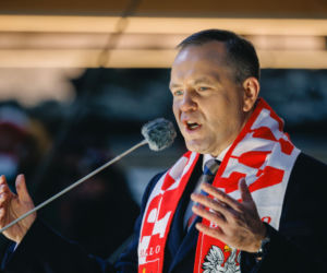 Karol Nawrocki wziął udział w Patriotycznej Pielgrzymce Kibiców na Jasnej Górze