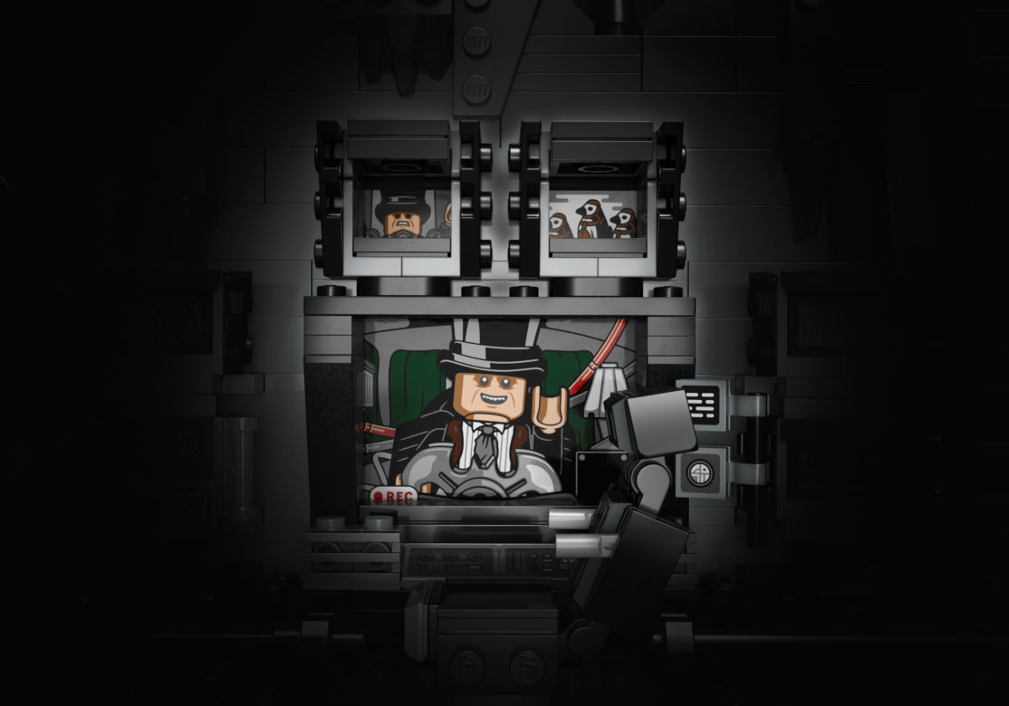 LEGO „Batman Returns” Shadow Box z Jaskini Batmana