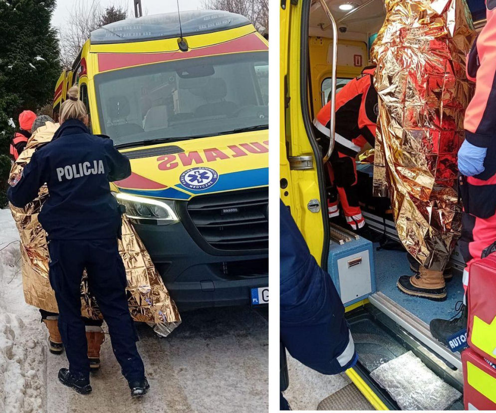 Policjantki nie wahały się ani chwili. Okryły mężczyznę kocem i umieściły w radiowozie, by mógł się ogrzać