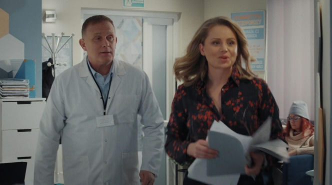 M jak miłość odc. 1927. Artur Rogowski (Robert Moskwa), Judyta (Paulina Chruściel)