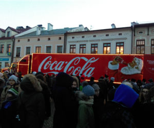 Ciężarówka Coca-Coli w Rzeszowe