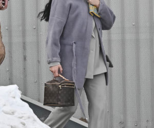 Justyna Steczkowska boso na śniegu