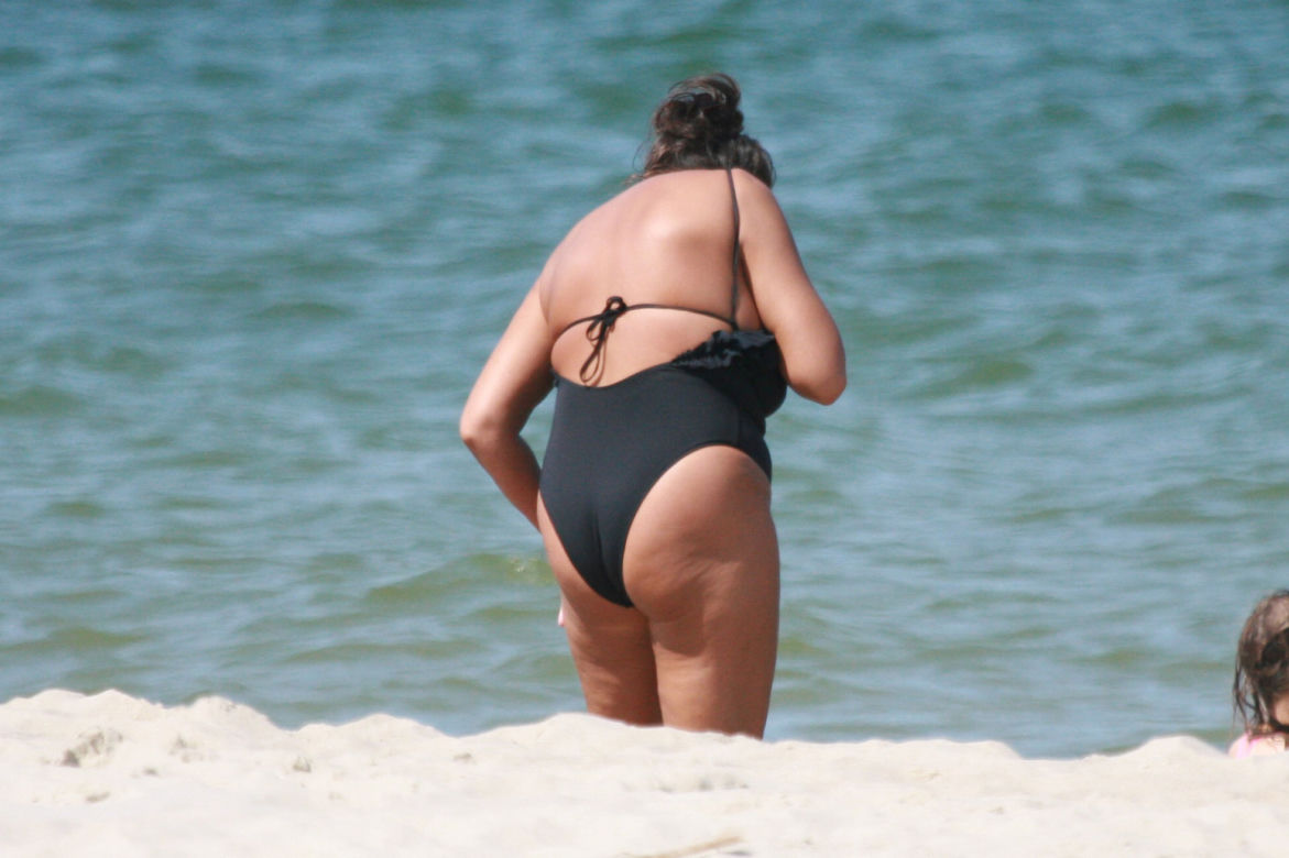 Seksi Anna Korcz na plaży