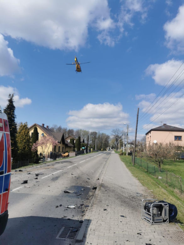 Wypadek w Rogowie.Nie żyje kierowca osobówki