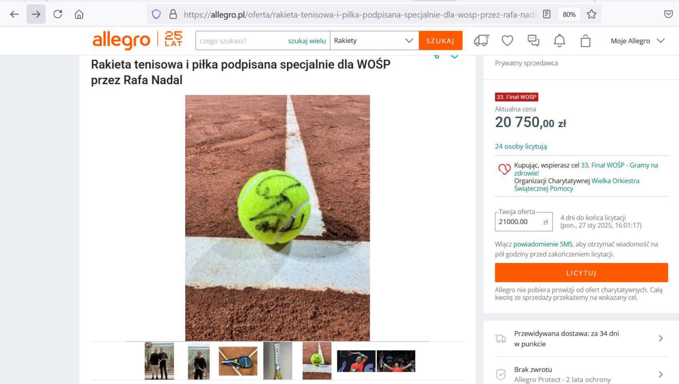 Wielki mistrz sportu poruszony akcją Owsiaka. To zrobił dla WOŚP 