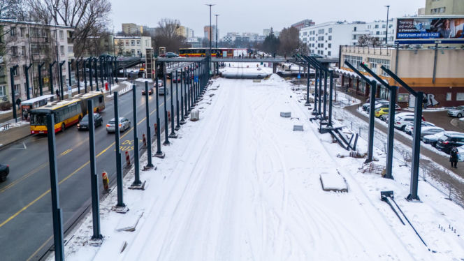 Remont alei Stanów Zjednoczonych w Warszawie