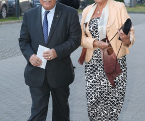 Jerzy Engel z żoną Urszulą