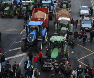 Protestyrolników w Paryżu