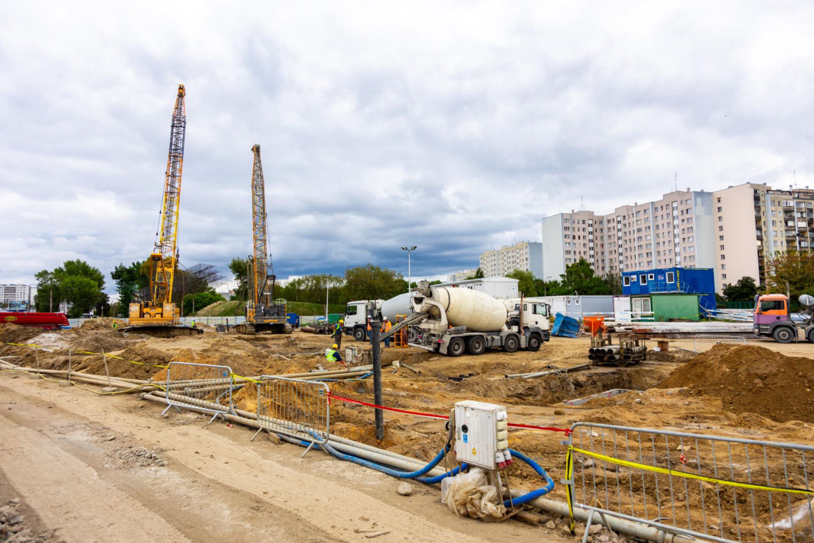 Budowa metra M2 – stacja Lazurowa