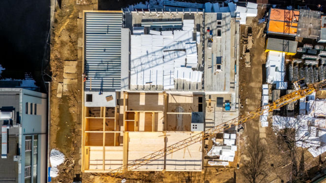 Budowa Kulturoteki w Wesołej w Warszawie