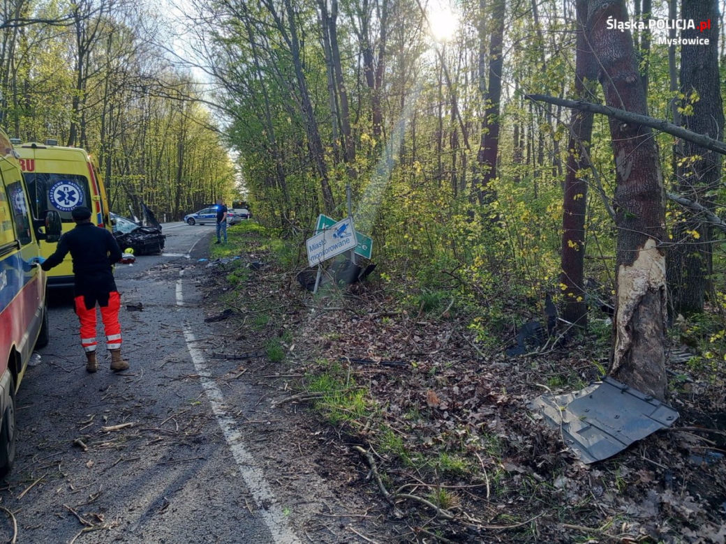 Wypadek w Mysłowicach na ul. Mikołowskiej
