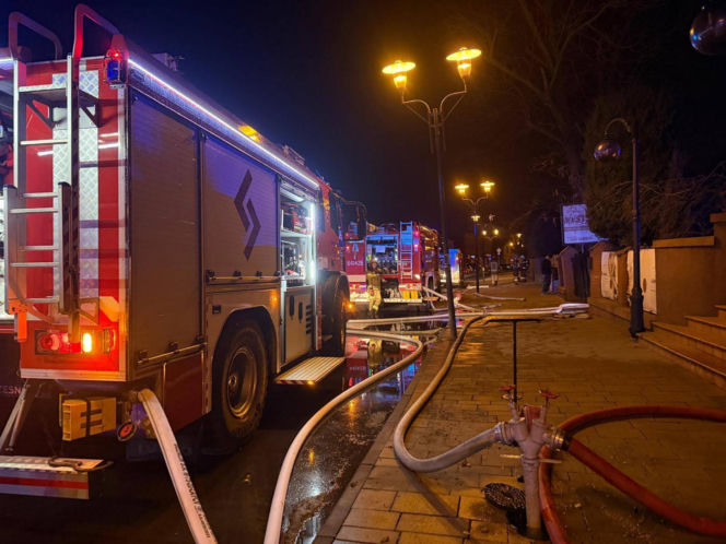 Pożar hotelu w Tychach