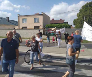 Zobaczcie jak przebiegał protest w Wawrowie. 