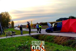 Nie zauważył motocykla, bo oślepiło go słońce. Groźny wypadek pod Strzelinem