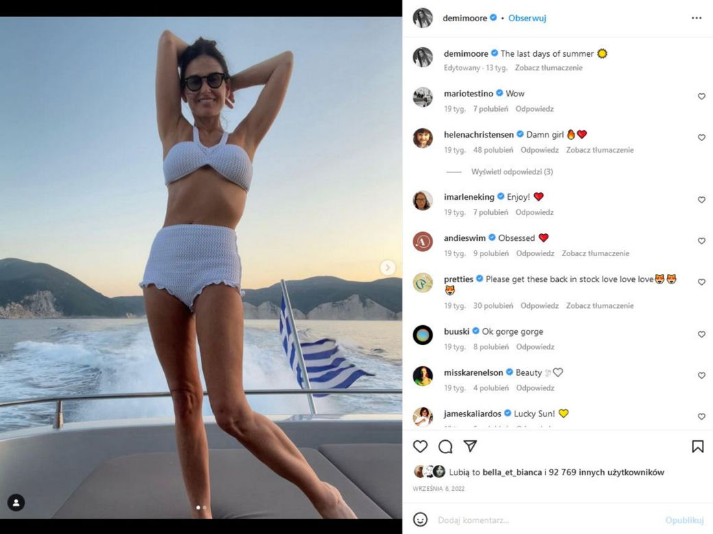Walka dojrzałych piękności na bikini! 54-latka kontra 60-letnia Demi Moore