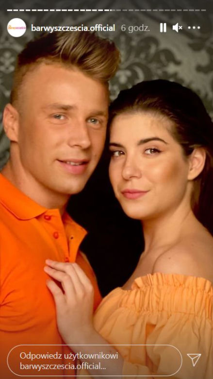 Barwy szczęścia: Agata (Natalia Zambrzycka), Patryk (Konrad Skolimowski) 
