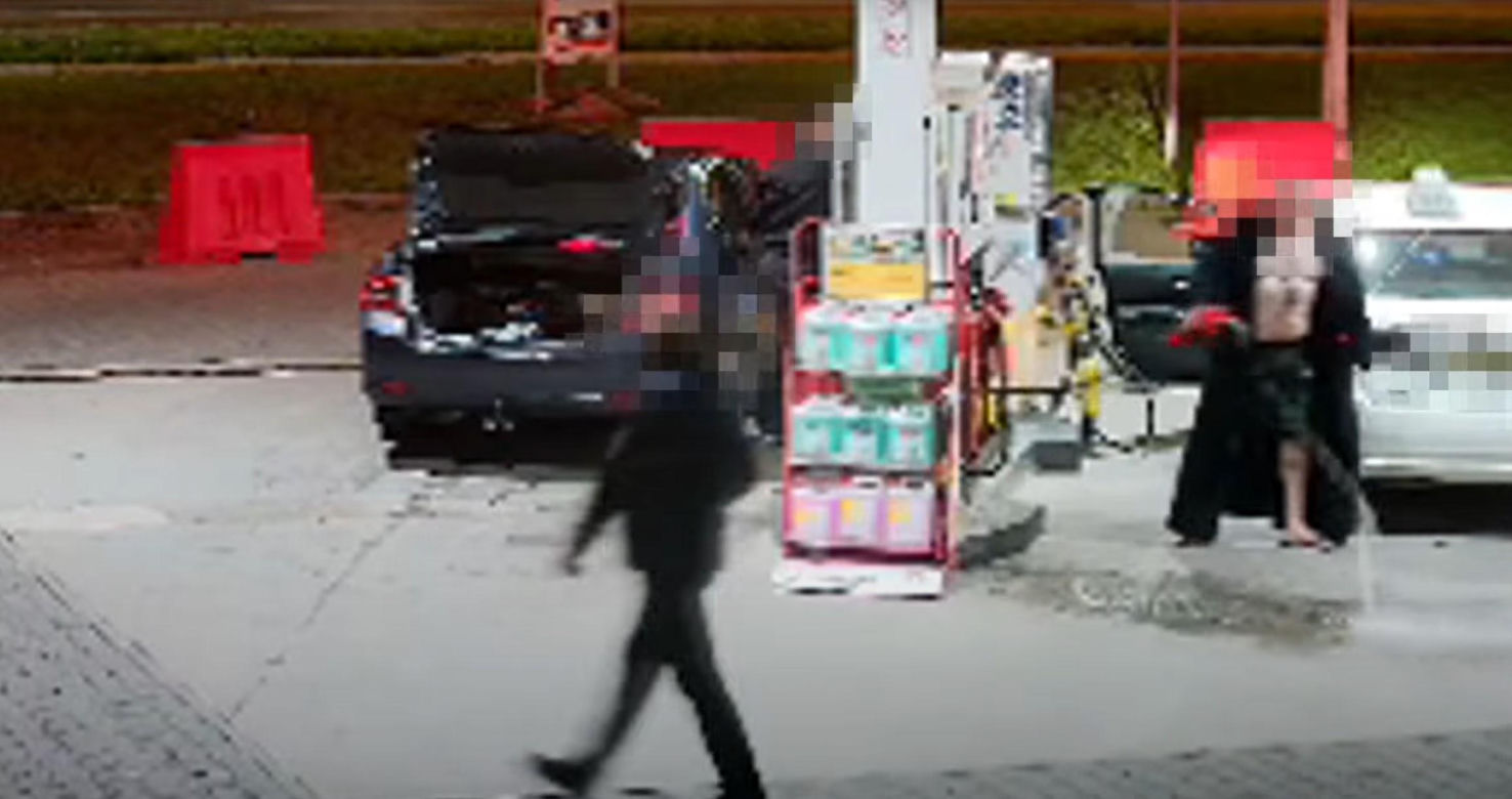 Pożar na stacji paliw