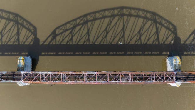 Stary most nad Wisłą w Górze Kalwarii