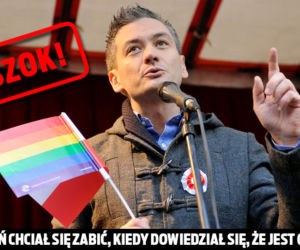 Biedroń chciał się zabić, kiedy dowiedział się, że jest gejem!