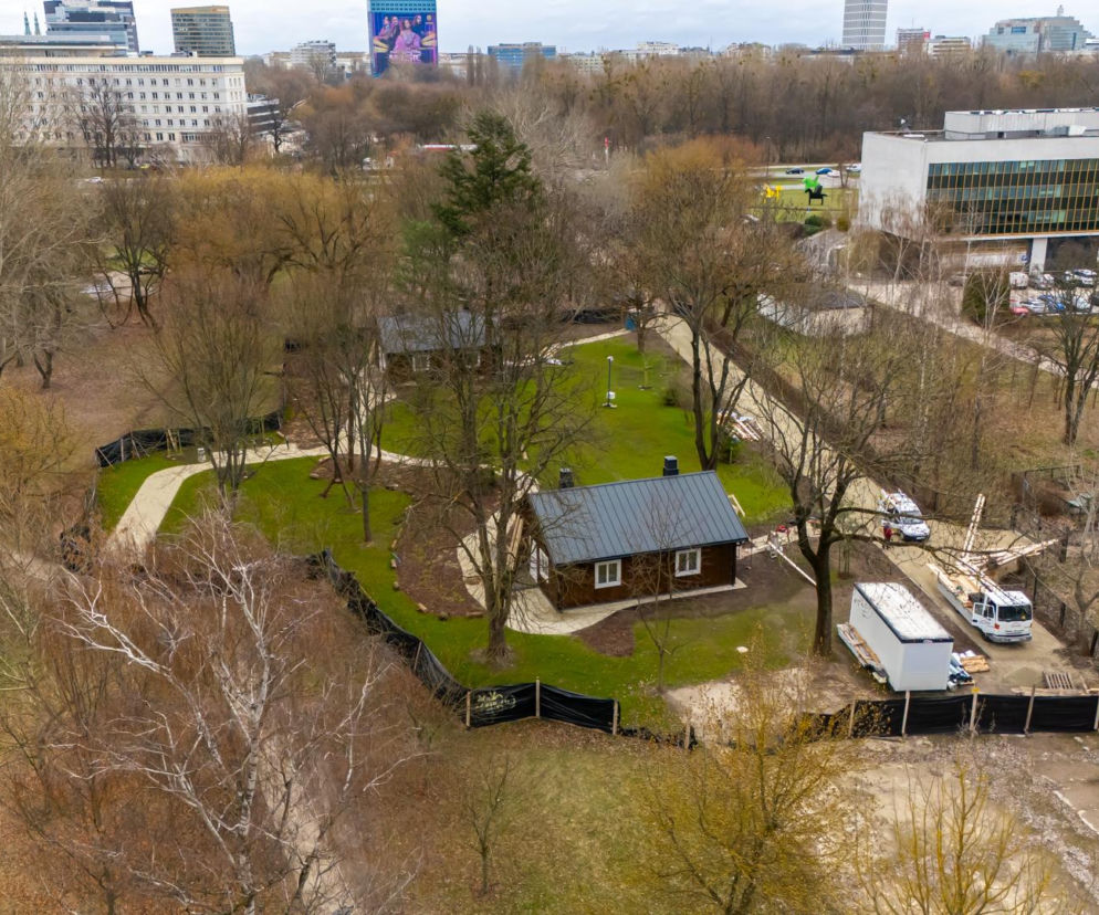 Domki fińskie na Polu Mokotowskim