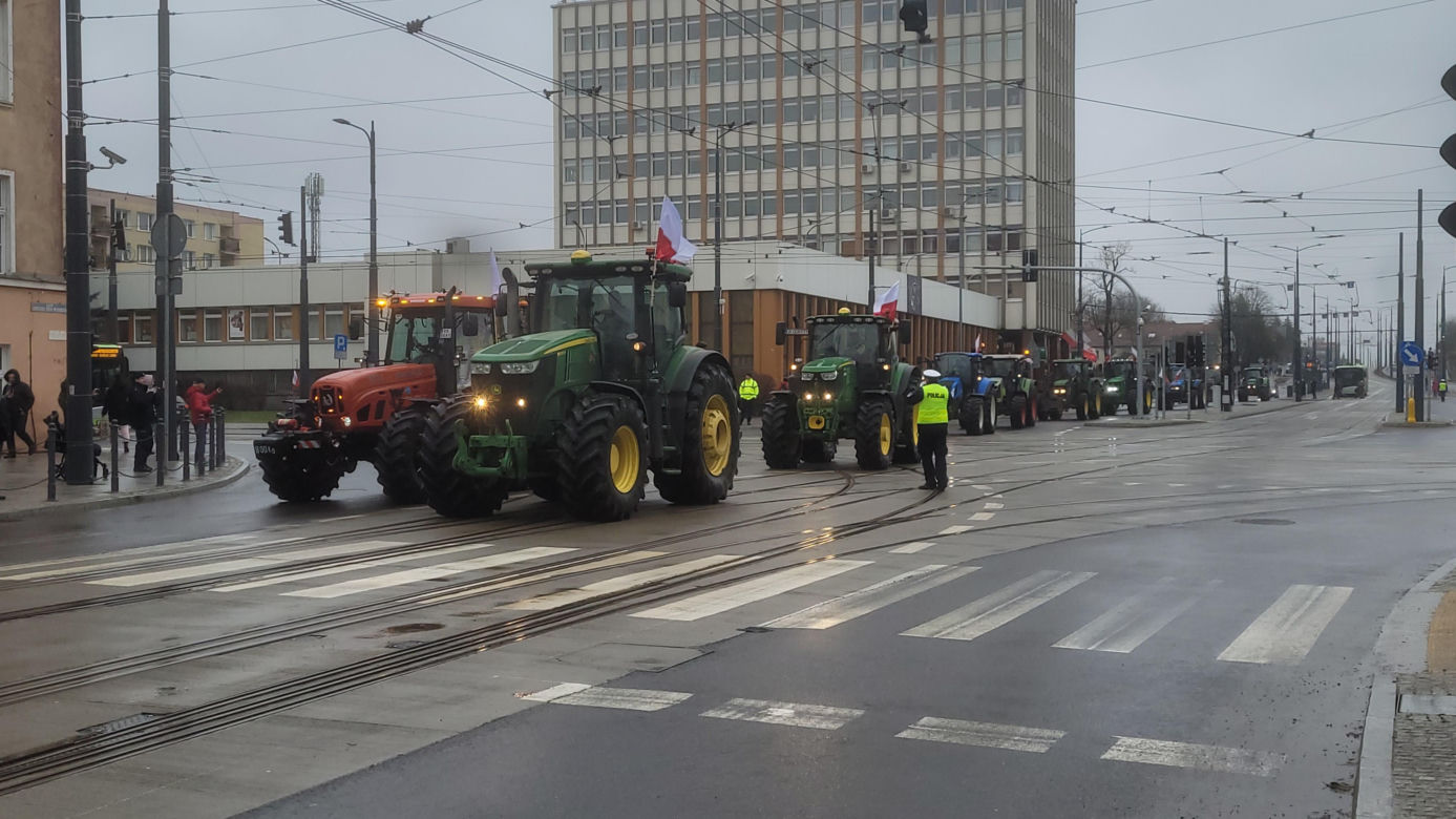 Protest rolników w Olsztynie, 20 lutego 