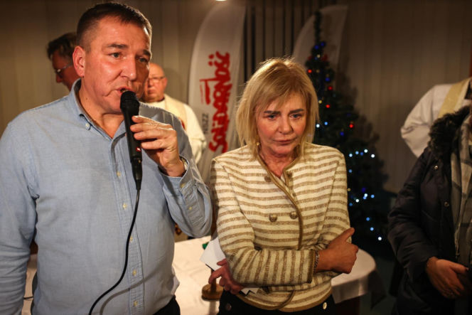 Strajk górników w kopalni Silesia