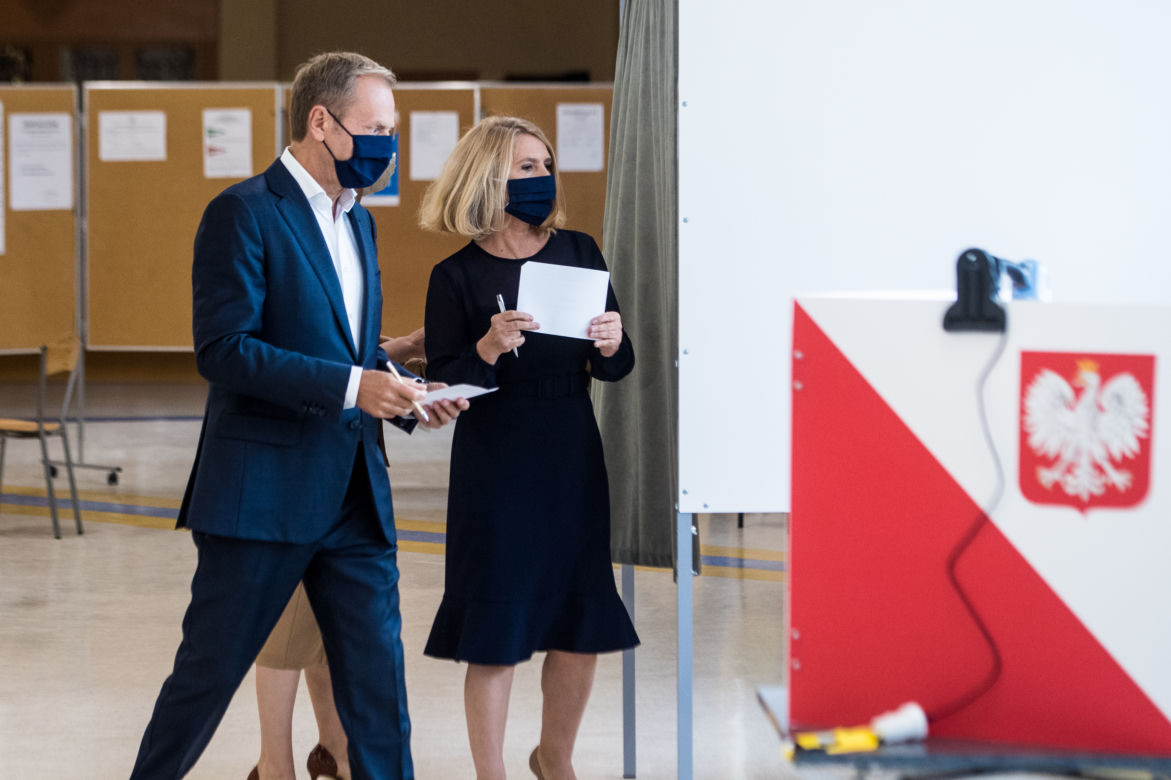 Wybory 2020. Donald Tusk zagłosował z rodziną