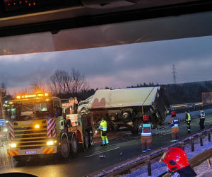 Zablokowana droga S7 w Skarżysku-Kamiennej
