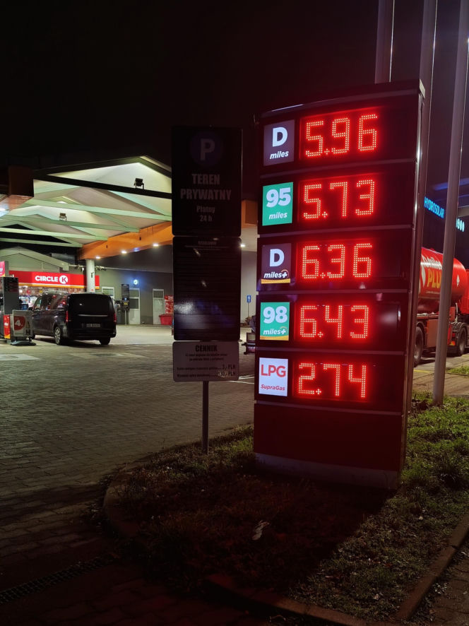 Ceny paliwa w Szczecinie