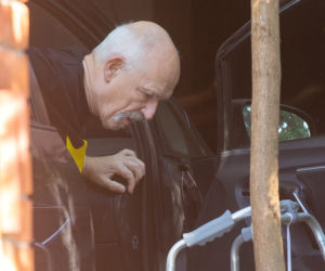 Janusz Korwin-Mikke po wyjściu ze szpitala
