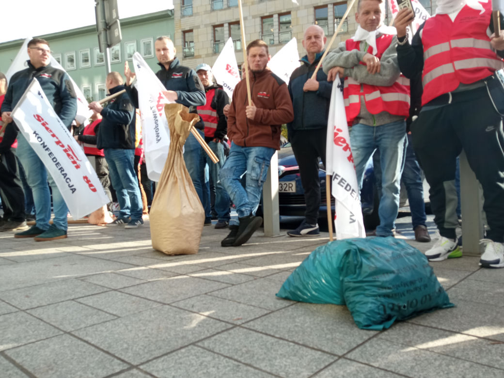  Protest górników w Warszawie 4.11.2022
