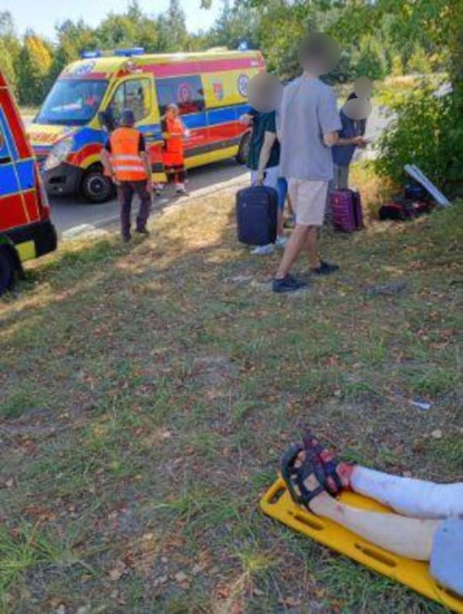 Wypadek na przejeździe kolejowym w Sokolnikach Suchych