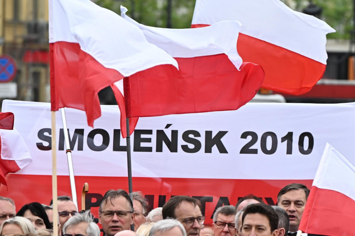 Jarosław Kaczyński w 14. rocznicę katastrofy smoleńskiej 