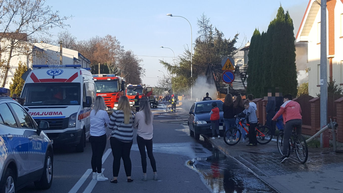 Białystok. Pożar na ul. Boboli 20.10.2019